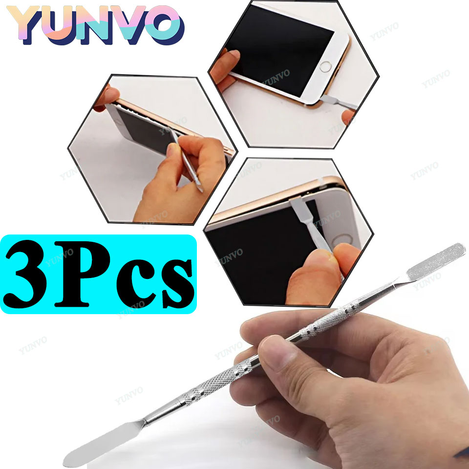 Diy Electronics Tools - 3Pcs Metal Spudger Crowbar Stainless Steel
