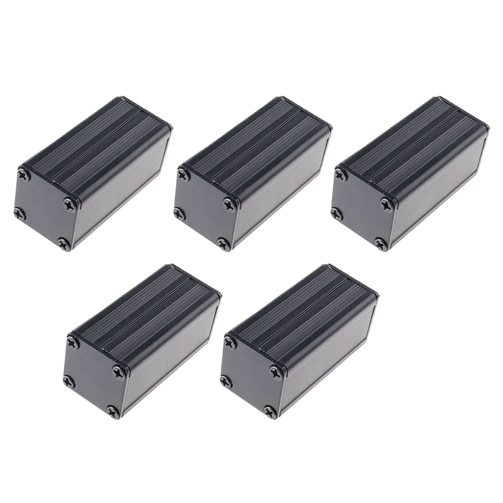 Diy Electronics Websites - 5pcs Extruded PCB Aluminum Box Black
