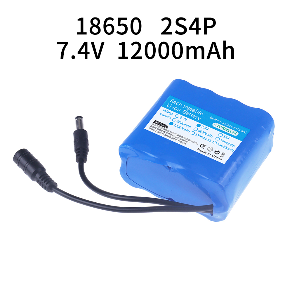2S4P 18650 Lithium Battery 7.4 - Diy Rc Electronics recension och pris