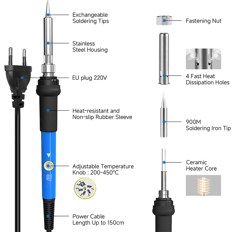 Adjustable Temperature 220V 60 - Diy Electronics Tools recension och pris