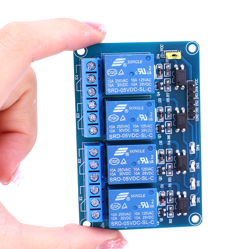 5V 12V 4 Channel Relay Board w - Relay Module 5V recension och pris