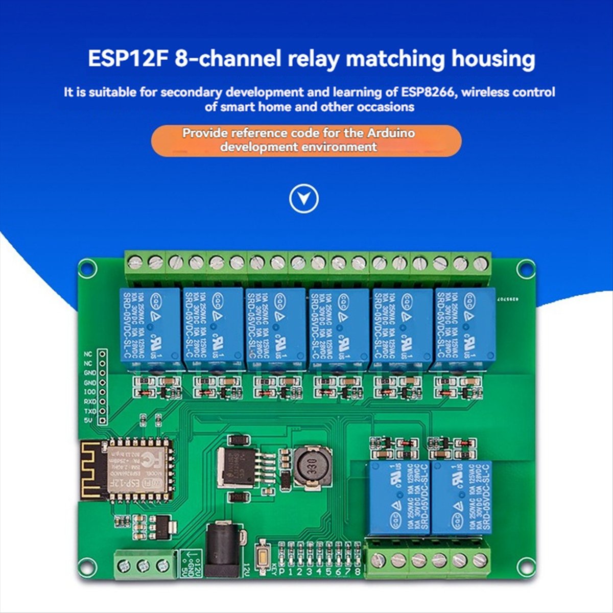 A99X 8-CH Relay Module DC12-24 - Relay Module 5V recension och pris