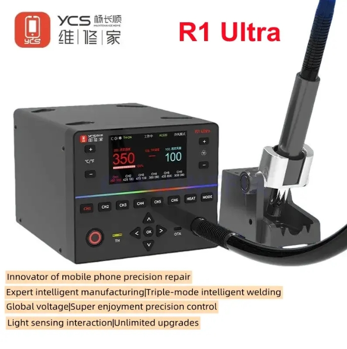 YCS R1 Ultra 1450W Hot Air Rew - Hot Air Rework Station recension och pris