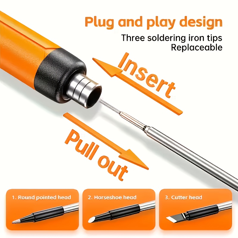 3Pcs Replaceable Soldering Iro - Diy Electronics Bench recension och pris