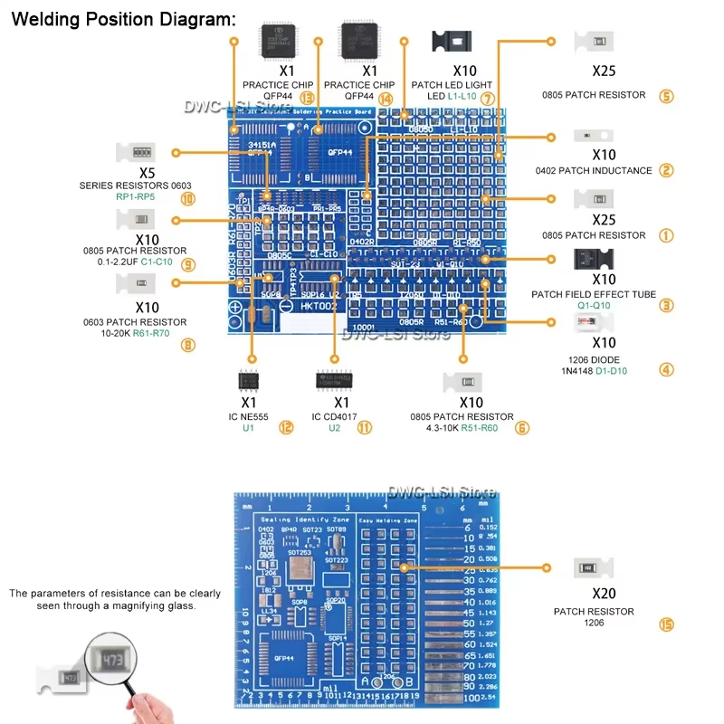 02 Patch Components Electronic - Diy Electronics Workbench recension och pris