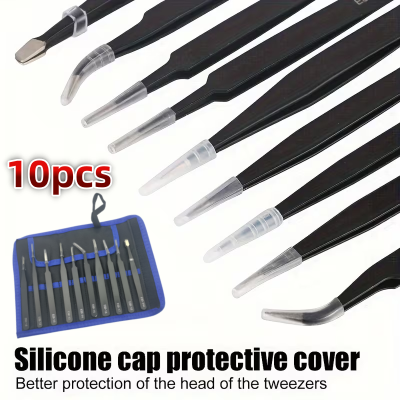 10Pcs ESD Anti‑Static Tweezers - Diy Electronics Set recension och pris