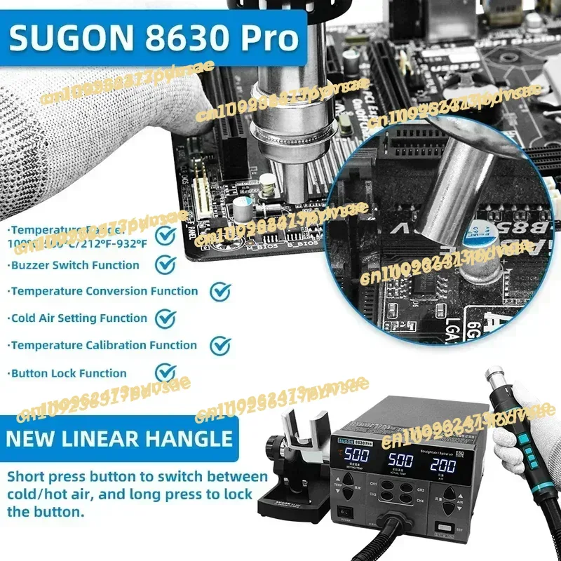 2025 2024 SUGON 8630Pro 1300W  - Hot Air Rework Station recension och pris