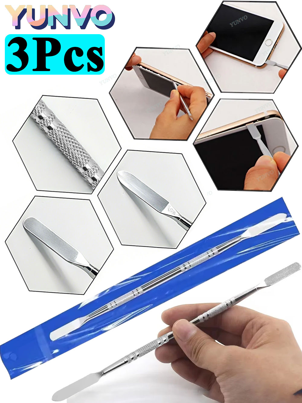 3Pcs Metal Spudger Crowbar Sta - Diy Electronics Tools recension och pris
