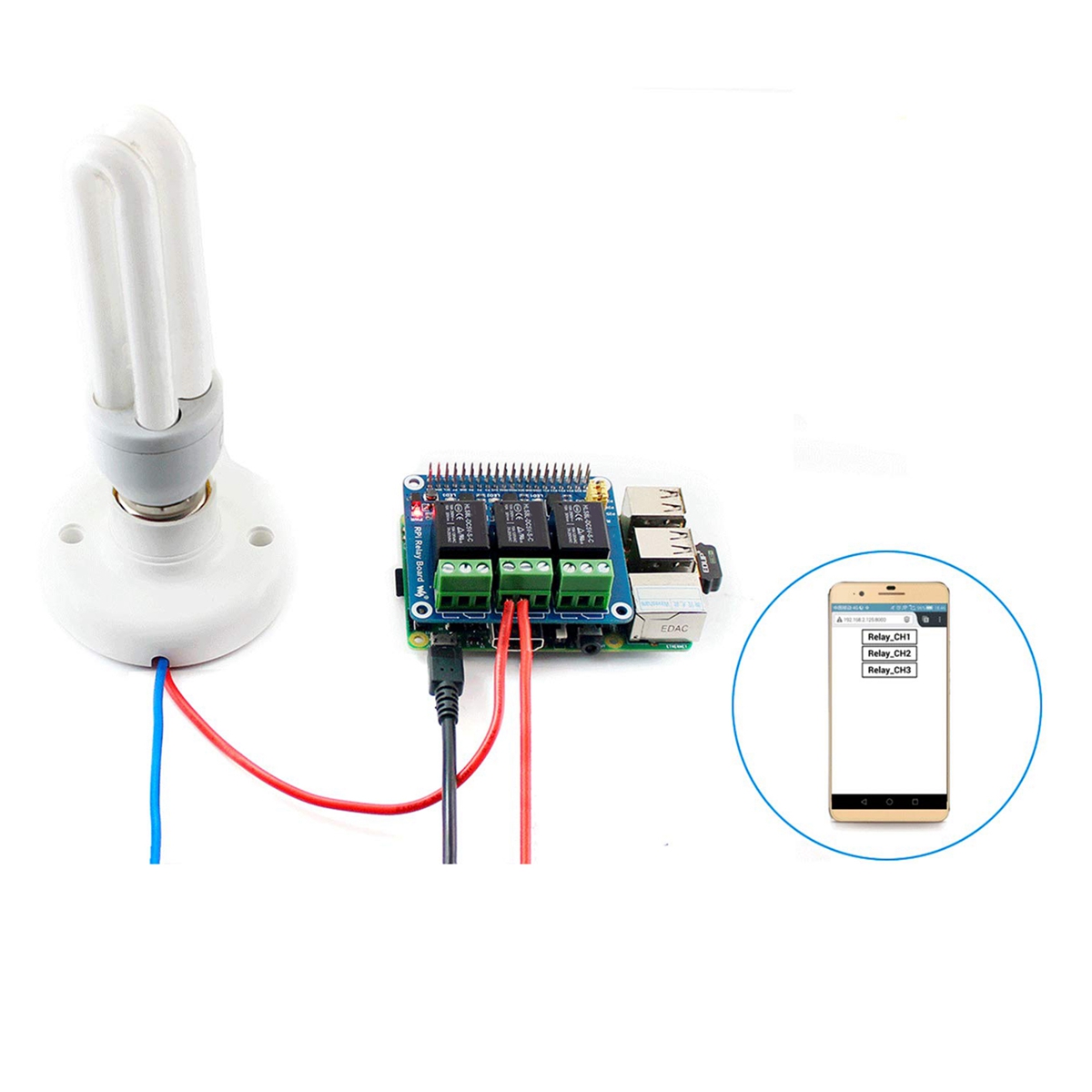 Waveshare 5V 3-Channel Relay M - Relay Module 5V recension och pris