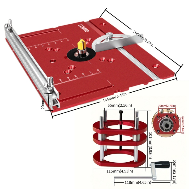 Aluminum Router Lift Base Kit  - Diy Electronics Workbench recension och pris