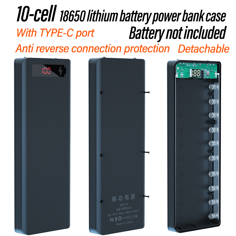 10 Cell 18650 Detachable Solde - Diy Electronics Set recension och pris