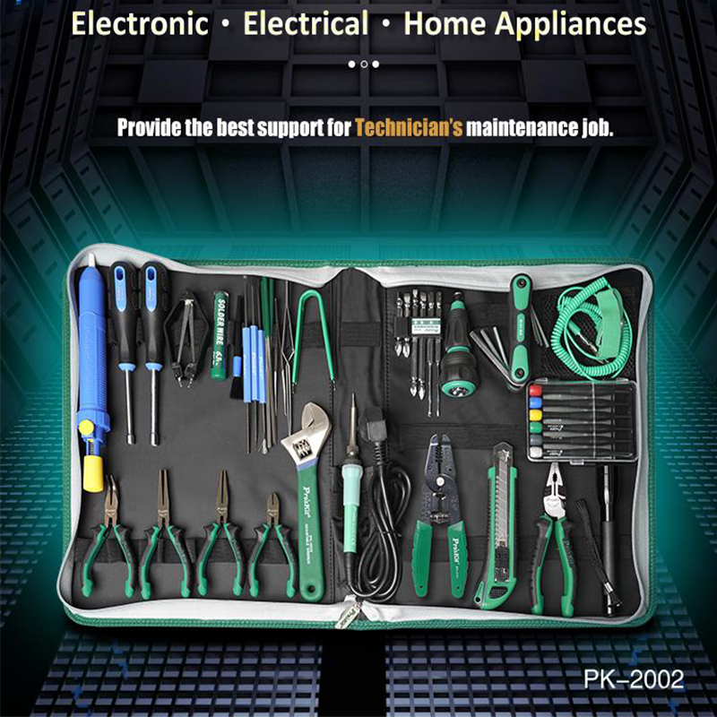 52Pcs Pro'sKit PK-2002H Home E - Diy Electronics Bench recension och pris