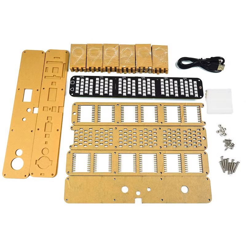 Glow Tube Clock Kit DIY Electr - Diy Electronics Table recension och pris