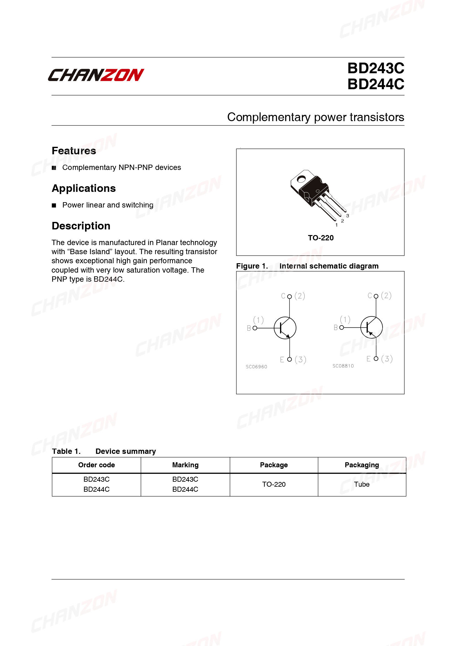 10Pcs BD243C TO-220 BD243 Powe - Diy Electronics For Sale recension och pris