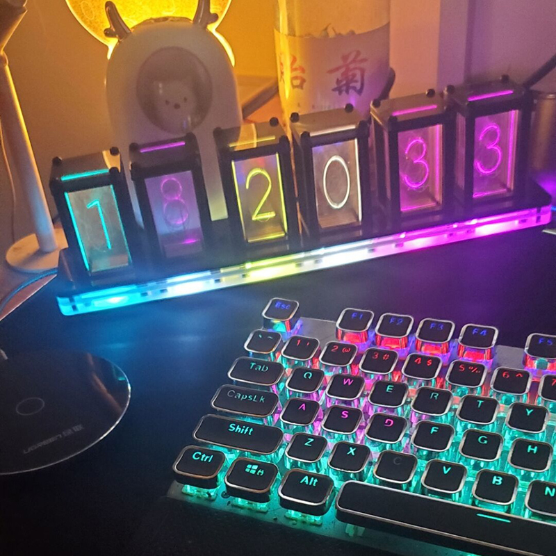 Led Table Clock Digital Silent - Diy Electronics Table recension och pris